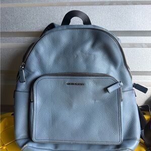 Michael Kors Slate Blue Leather Backpack